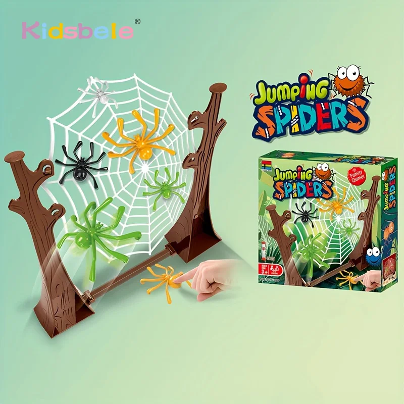 

Jumping Spiders Game Children Catapult Toy Bouncing Spider Board Family Party Entertainment Game
