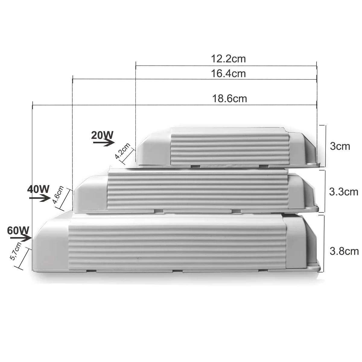 AC 220V to DC 12V/24V Dimmable LED Driver  DC12V/24V 20W 40W 60W Triac & 0-10V Dimming 2in1 Power Supply Lighting Transformer