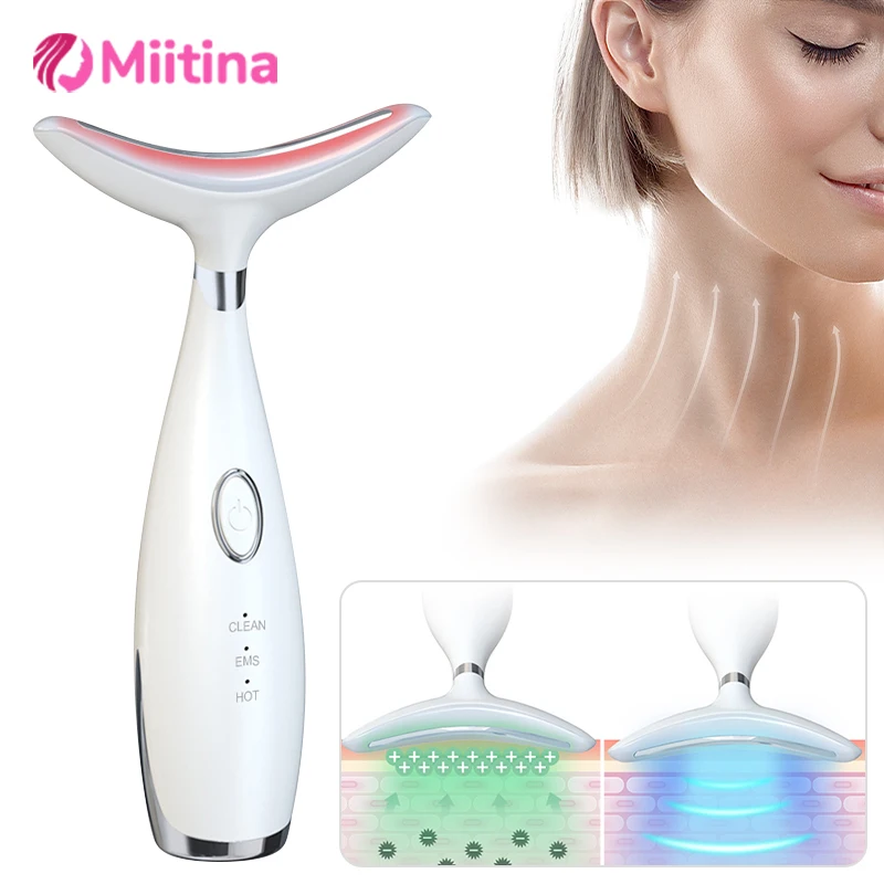 

electric Neck face beauty device Anti Neck Wrinkle Face Therapy Skin Tighten Prevent Aging Double Chin Lift Care Beauty Device