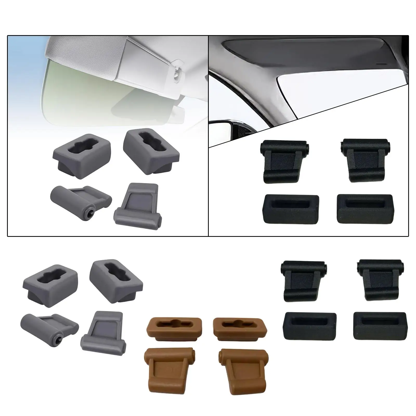 2 قطعة مقاطع حاجب الشمس تركيب بسيط إصلاح أجزاء لوازم 1078110141 لمرسيدس بنز 450SL (1975-1980) 380SLC (1981) #1