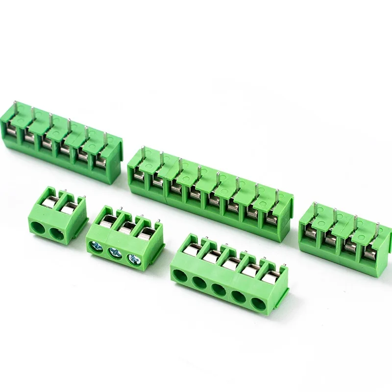 5PCS-Pitch 5.0mm KF126 PCB Terminal Block Connector Straight Pin 2P 3P Screw PCB Splice Terminal Screw