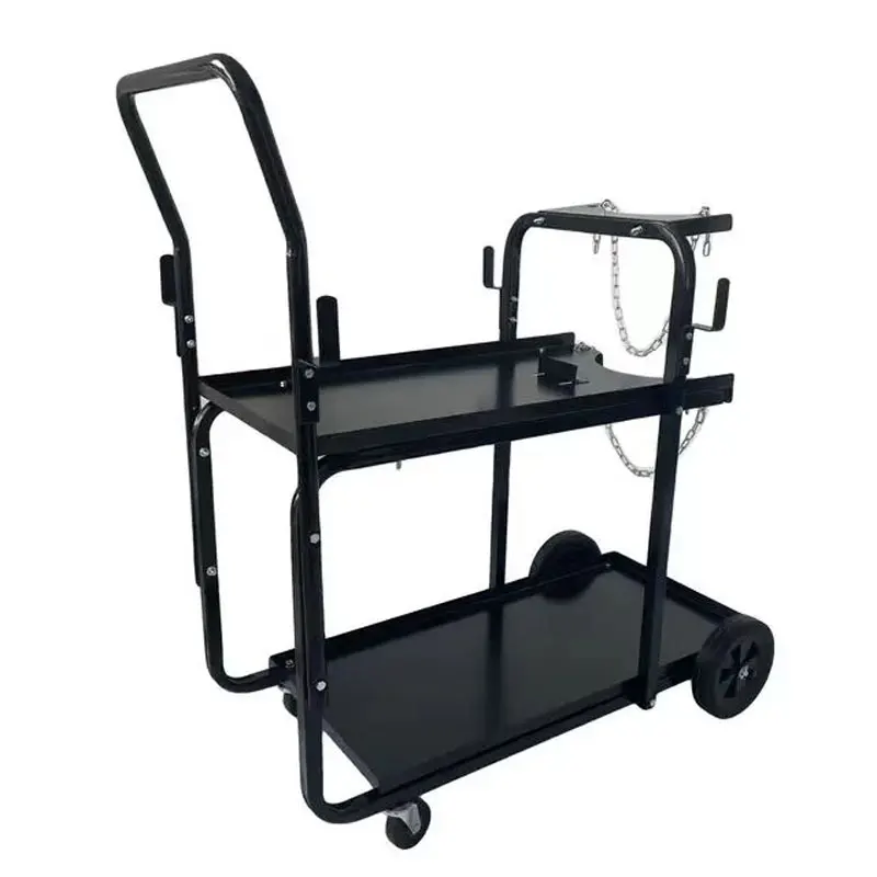 Gas shielding welding trolley two shielding welding mobile cart auto repair mobile welding cart welding machine trolley