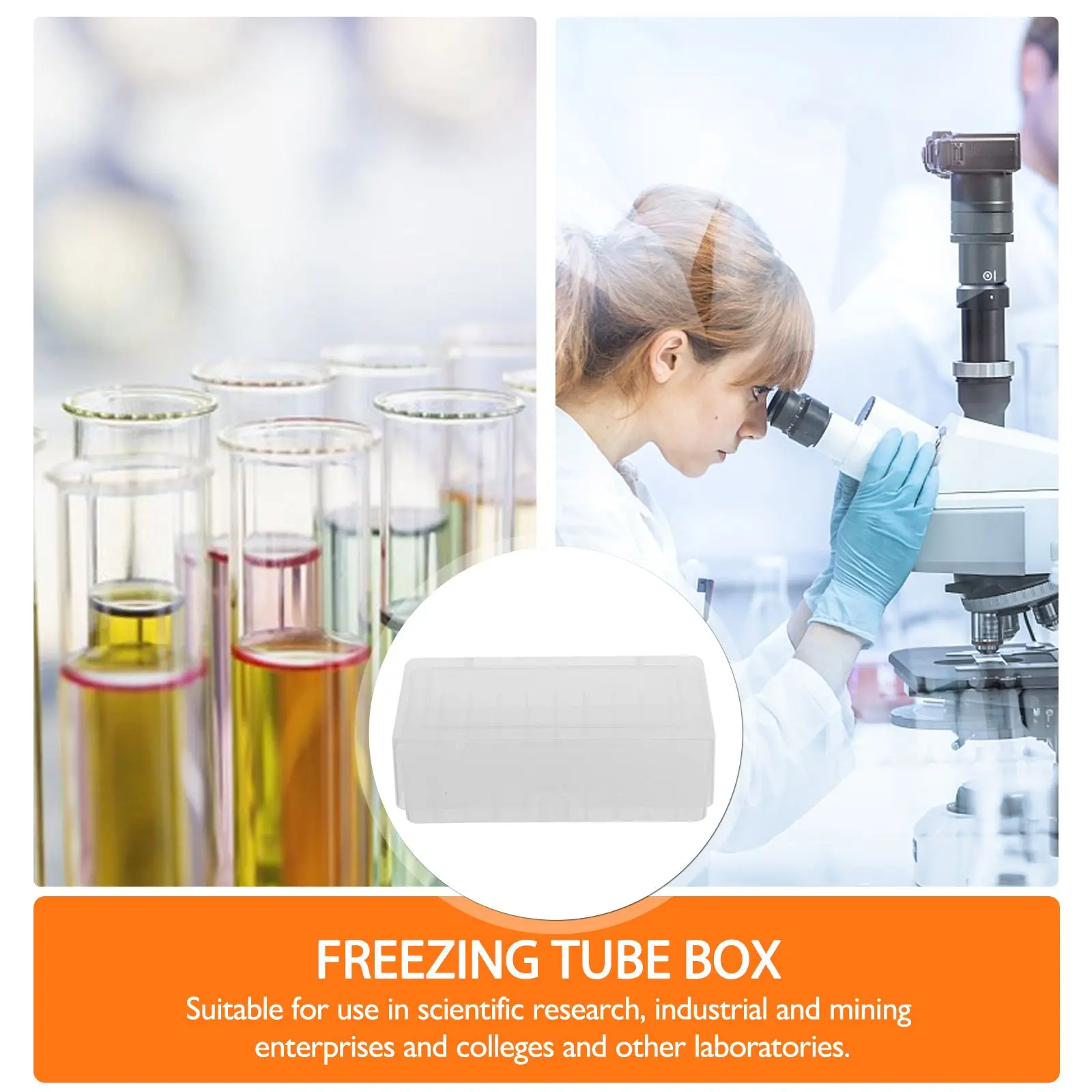 50 Grid Kryogene Lagerung Box 1 8 ml 2 ml Rohr Container Labor Ausrüstung Reagenzglas Rack Probe Organisation gefrierschrank Box