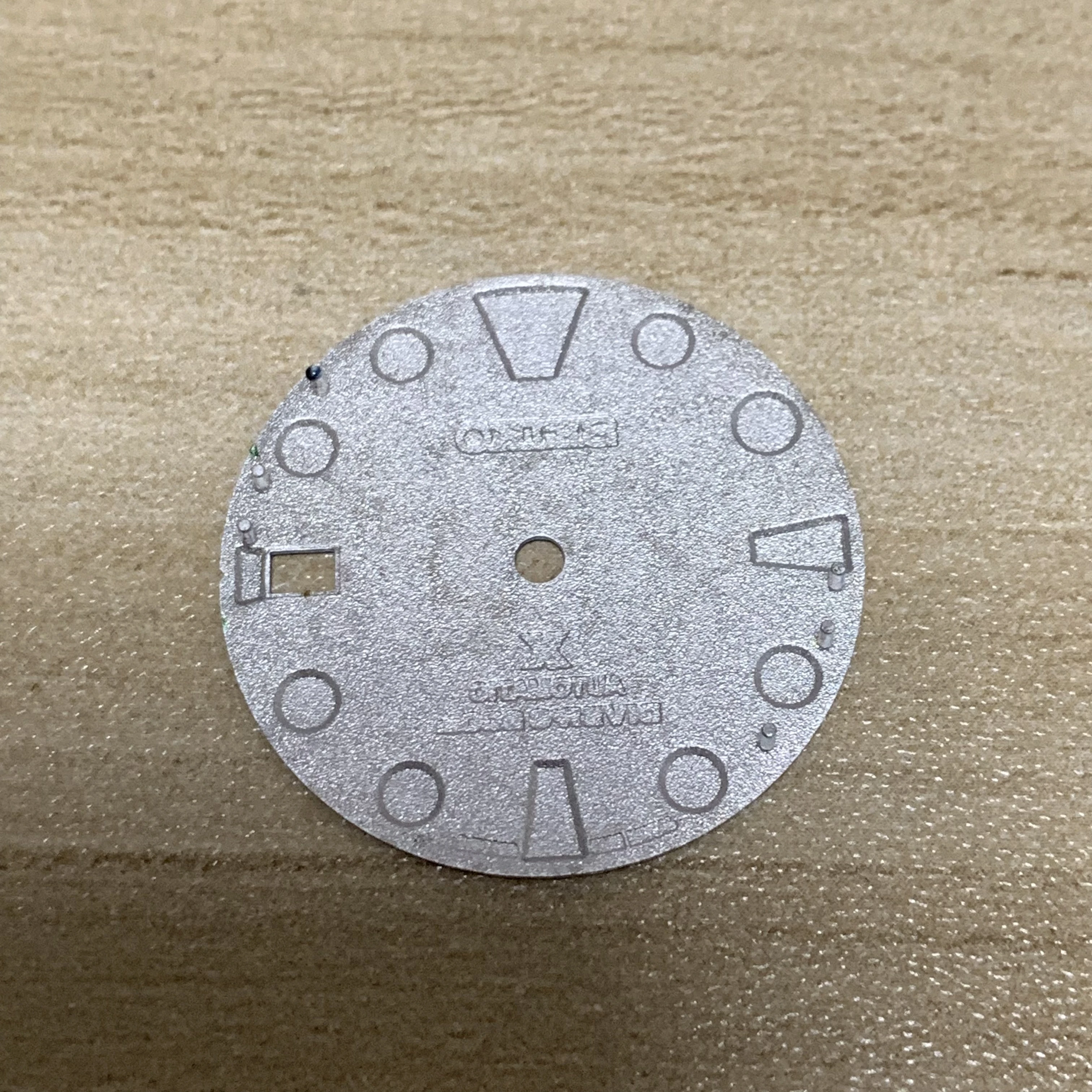 28.5mm High Quality NH35 s logo Dial Rising Sun Texture Grid Texture green Luminous Dial FIT Repairing NH35 Movement Watch Parts