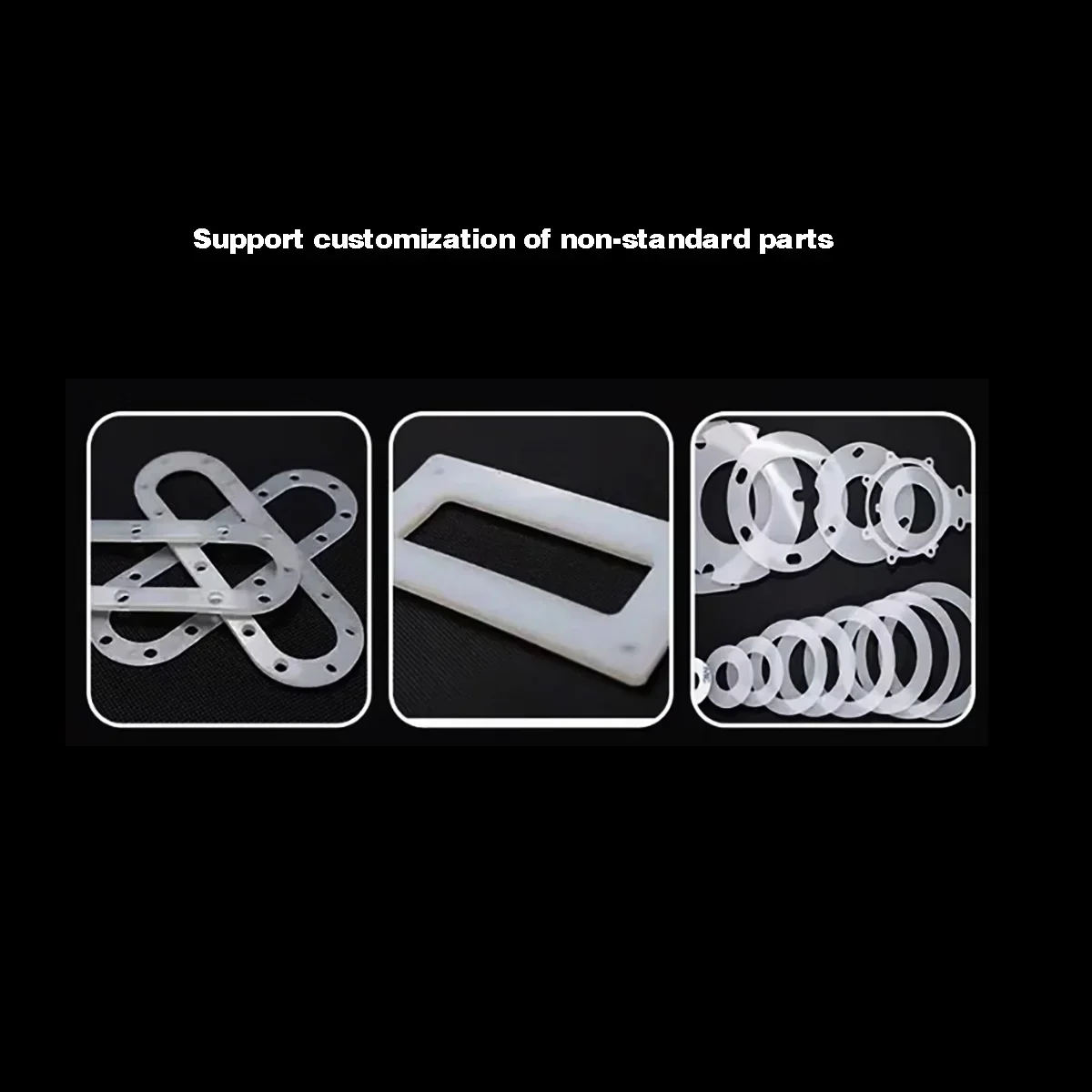 Обработка белой силиконовой пластины, амортизирующая прокладка/уплотнительное кольцо/пищевая высокоэластичность I, мягкая резиновая прокладка THK 0,5-50 мм