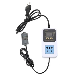 Upgraded Humidity Controller Hygrostats Humidistat Humidity Control Socket 10A 00%~99%RH 110V~220V Easy Operation