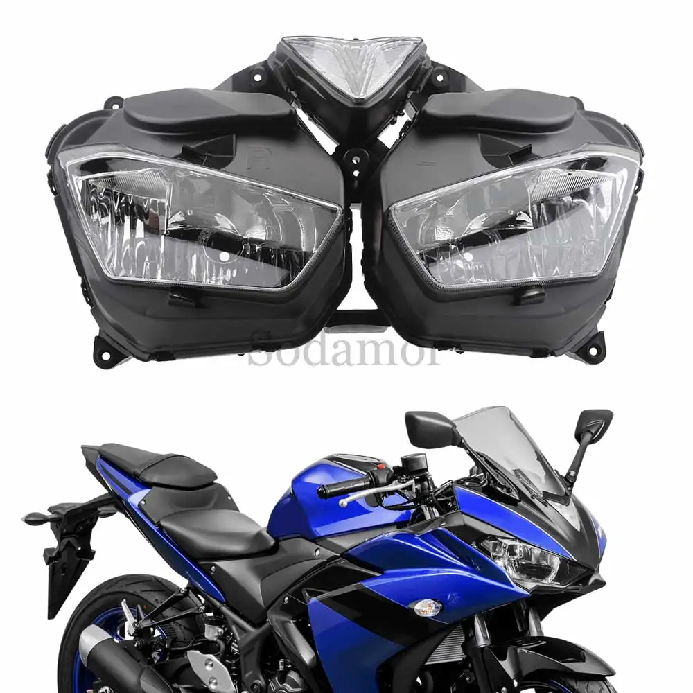 New Motorcycle Accessories Headlight Headlamp Assembly Housing ABS Plastic Fits For Yamaha YZF-R25 YZF R25 YZF R3 2013-2018