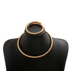 Trendy Snake Chain Bracelets For Women Girls, Fashion Gothic Hip Hop Metal Bone Cuff Bangle Necklaces Party Gift Jewelry