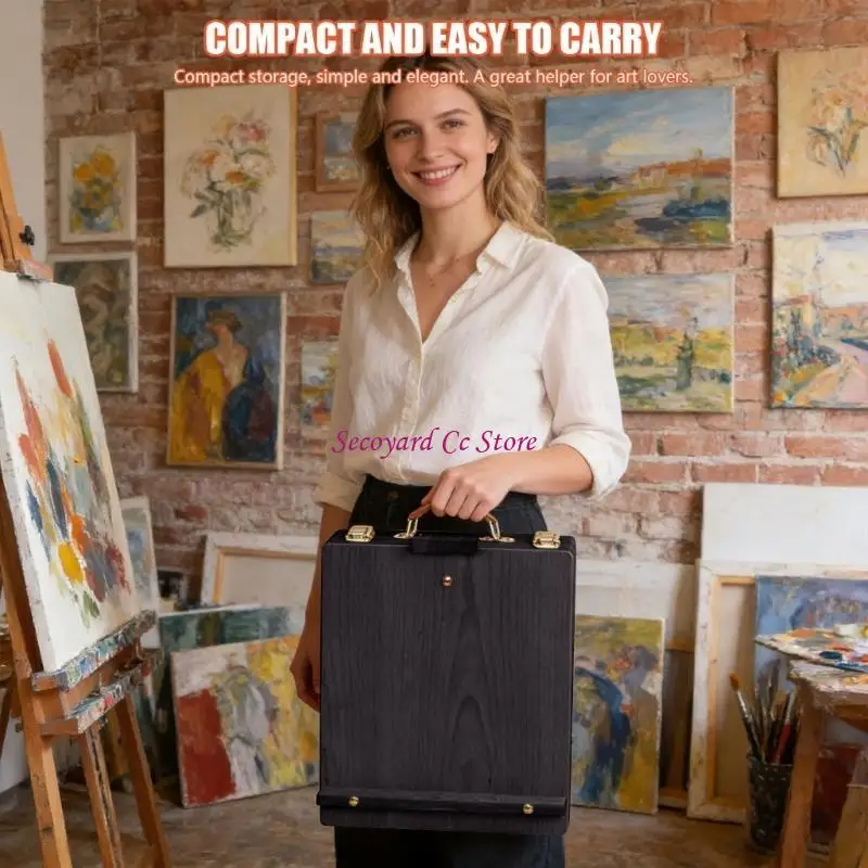 N3UC Beech Adjustable Compacts Desktop Easel Foldable Portable for Artists view 2