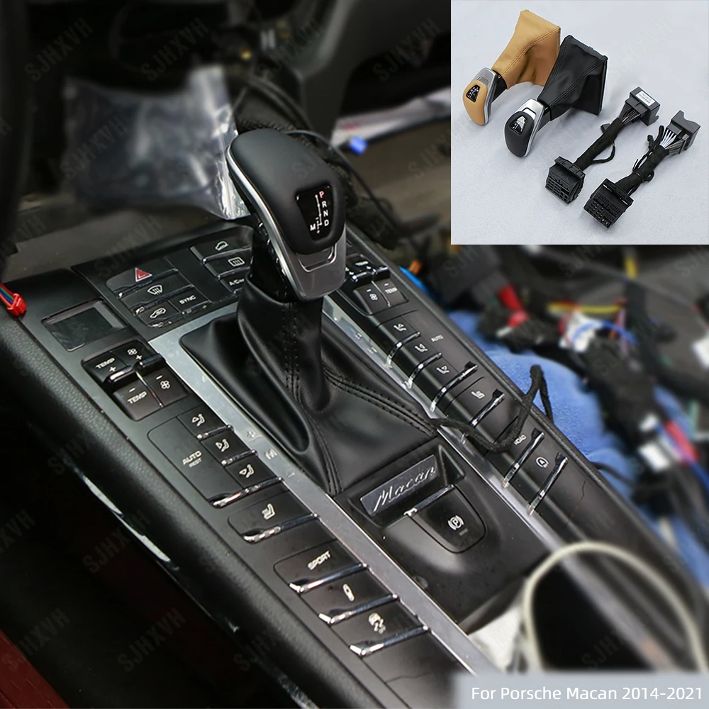 

Для моделей Porsche Macan 14-20 модификации и обновления салона автомобиля, кнопка коробки передач, рычаг ручки Автомобильные аксессуары