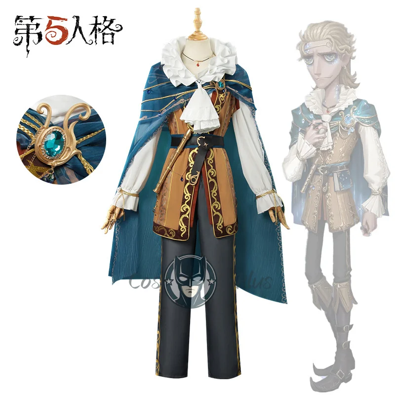 

IdentityⅤ Luchino Diruse Professor Cosplay Costume Bard Skin Full Set Uniform Props Accessories Halloween Carnival Party