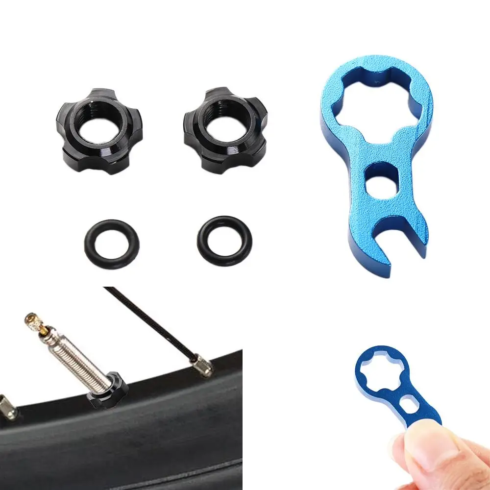 

Bicycle Tubeless Bicycle Repair Tools Vacuum Tire Vacuum Tire Valve Nut Tire Nozzle Lock Tire Valve Cap Bike Presta Valve Nut