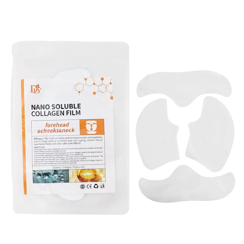 Collagen Film Paper Soluble Facial Mask Cloth Anti-Aging Face Soluble Lifting Full Water Skin Collagen Care Fiming Face Fil S3W9