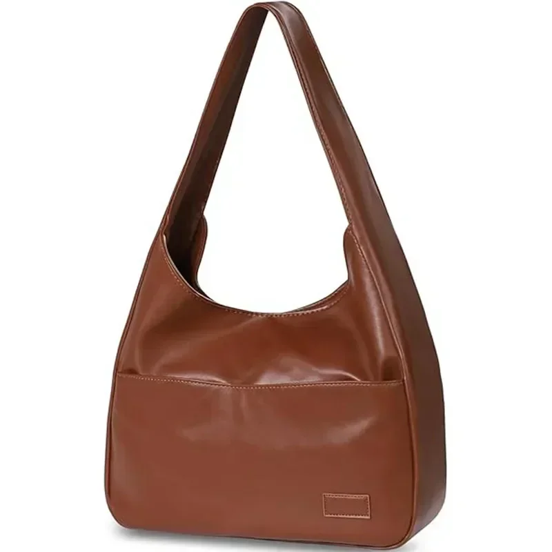 Bolsa tote de couro DE4, bolsas de ombro para mulheres, bolsa hobo de trabalho, bolsas de viagem veganas, embreagem de grande capacidade