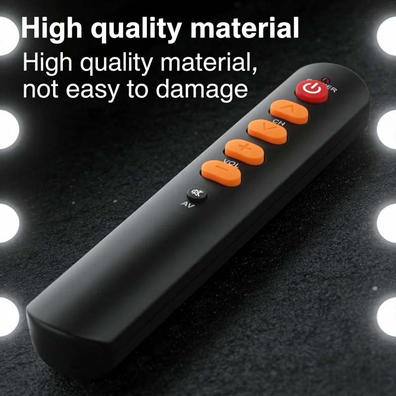 6 Button Learning IR Remote Control, Universal Infrared Code Duplicator for TV/STB/DVD/DVB/HIFI, Easy Setup Copy Remote Controll