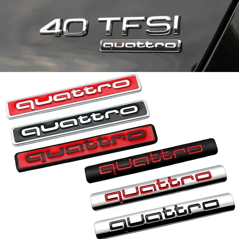 Значок для багажника автомобиля, внешний фонарь для Audi Quatrro A3 A5 A7 A2 A6 A4 A1 B7 B6 B8 B5 B2 B9 B3 S4 S8 S6 S5 S3, боковой корпус