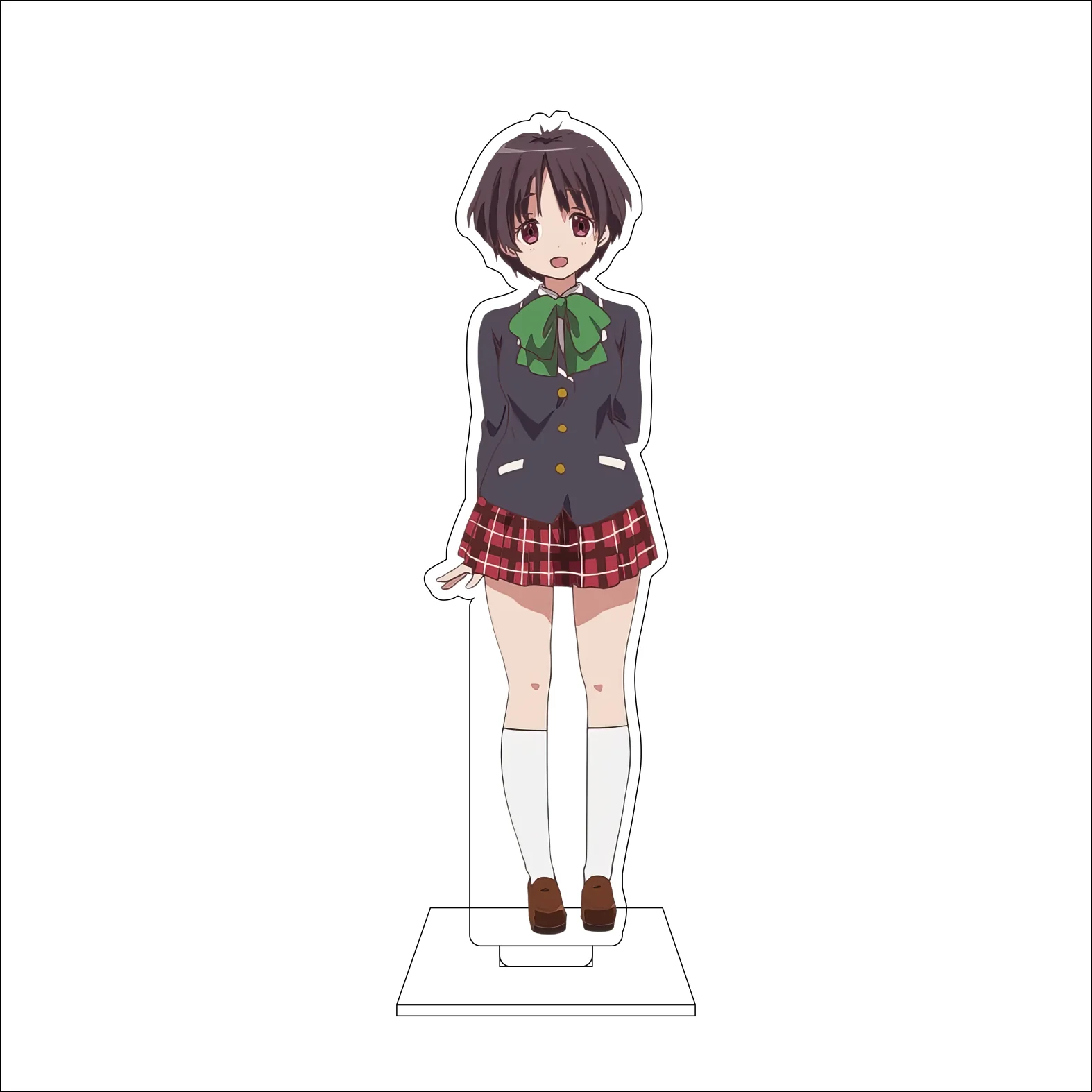 16CM Anime Togashi Yuuta Nibutani Shinka Dekomori Sanae Shichimiya Satone Takanashi Rikka Cosplay Acrylic Figure Stand Gifts view 3