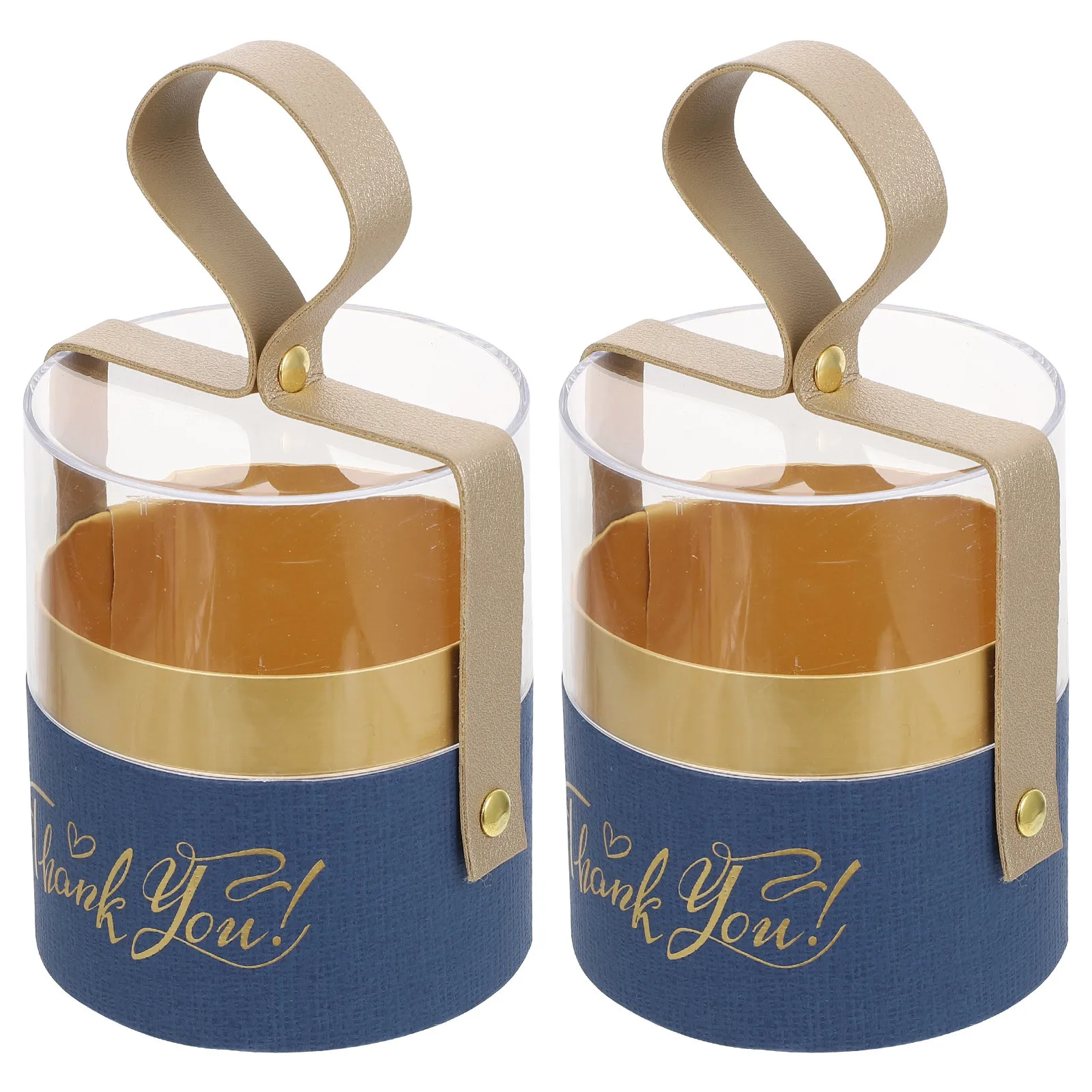 

2pcs Handheld Candy Gift Box Portable Cylinder Packaging Container For Wedding Party Decor Valentine'S Day Chocolate Storage