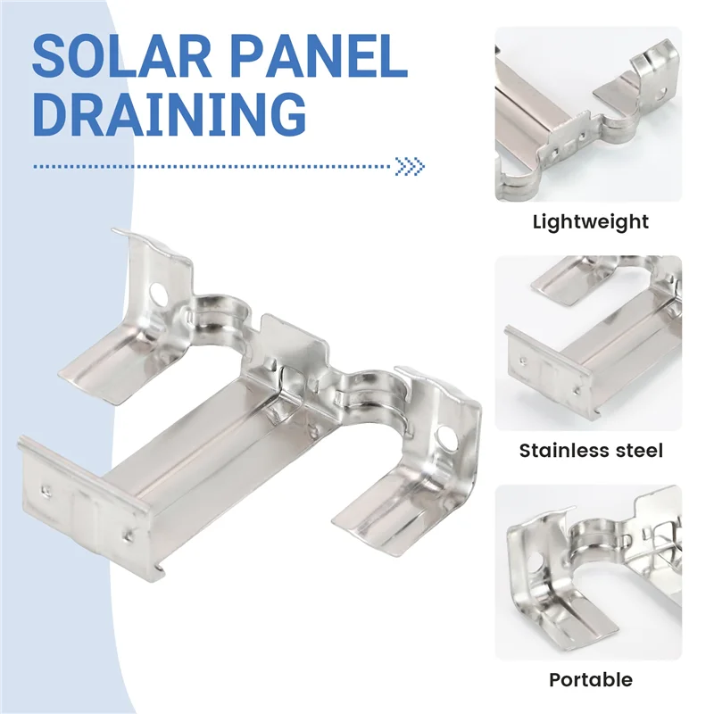 

Classy-20 шт. фотоэлектрическая панель, дренажная пряжка, поверхностная пластина, зажим для слива воды солнечной панели для слива солнечной панели, 35 мм, легко входит