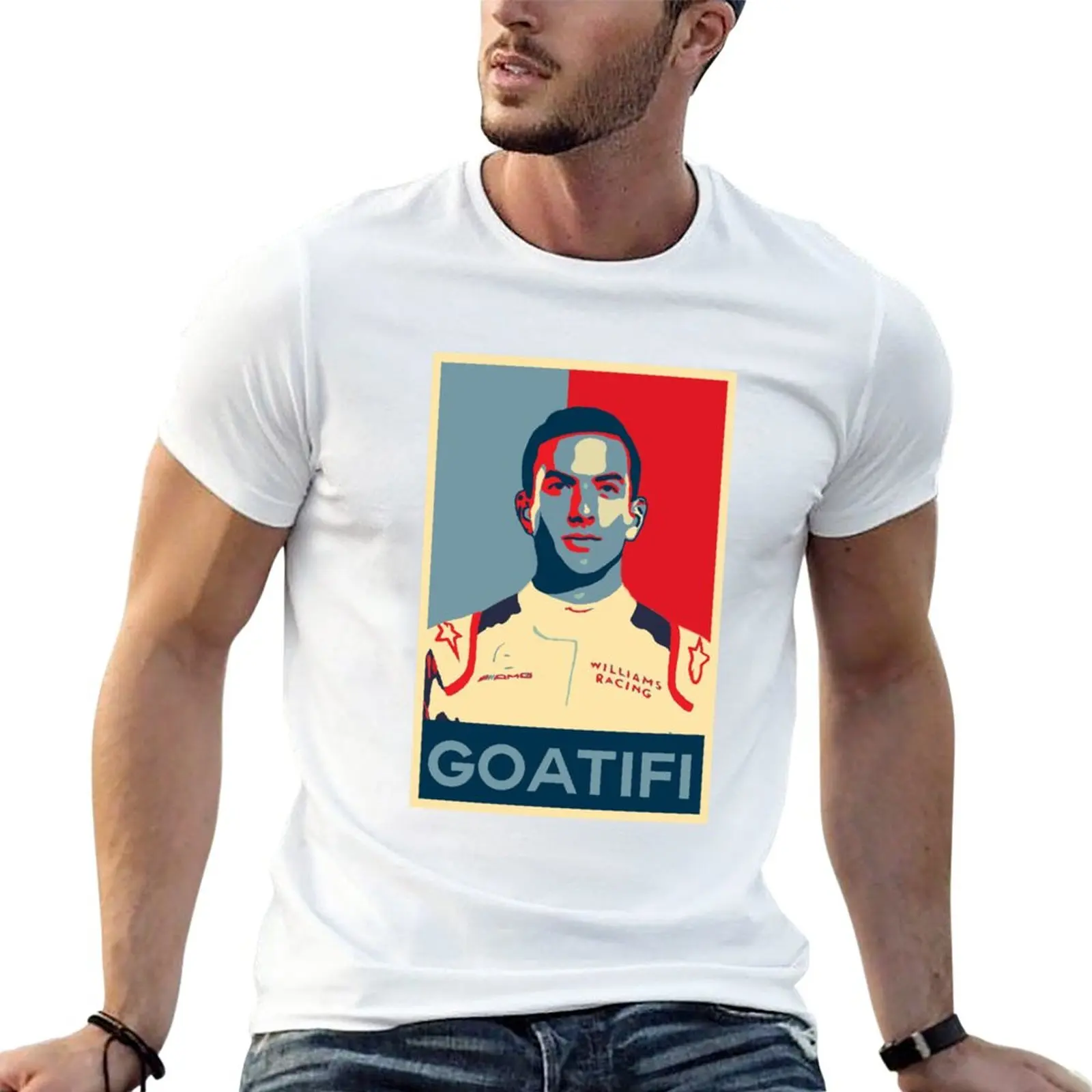 

New Nicholas Latifi Goatifi meme Hope Poster Style Classic T-Shirt man clothes sweat shirts Blouse Short sleeve tee men