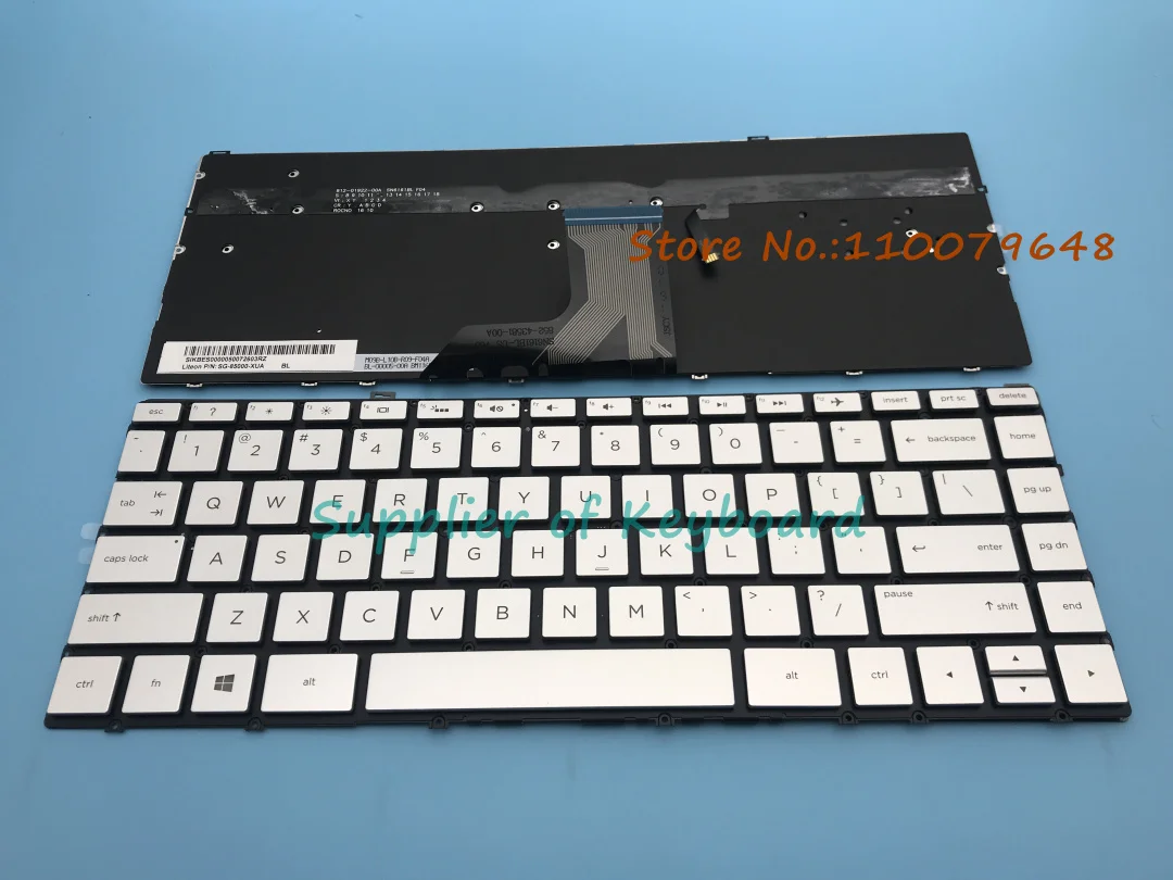 NEW For HP SPECTRE X360 13-AE001TU 13-ae002TU 13-ae003TU Laptop English Keyboard Silver/Brown Backlit