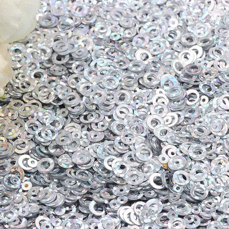 Sequins 5mm PVC hollow round sequins bulk sequins sequins for wedding decoration sequins crafts decorative sequins 10g, 20g, 50g