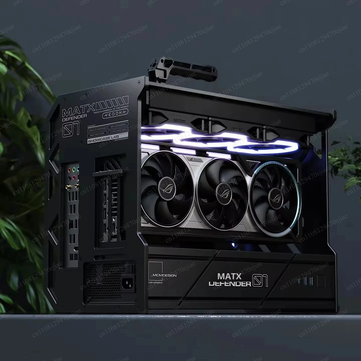DEFENDER MATX 01 Open Frame mATX Gaming Chassis Full Aluminum CNC PC Case Modular Water Cooling Support 360mm AIO SFX ATX PSU