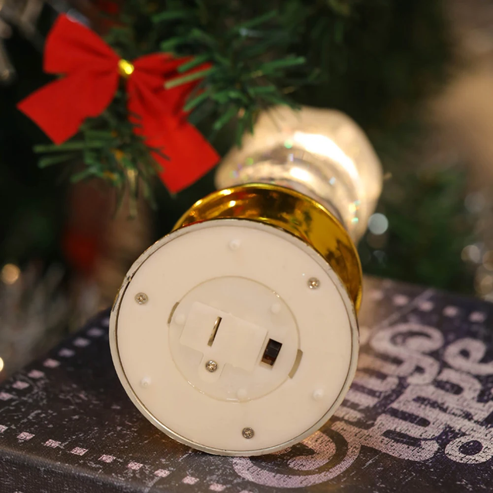 Świąteczna szklana kula świeczka bez ognia kreatywna nocna świeca z przepływem wody Święty Mikołaj prowadził dekoracje na imprezę festiwalową