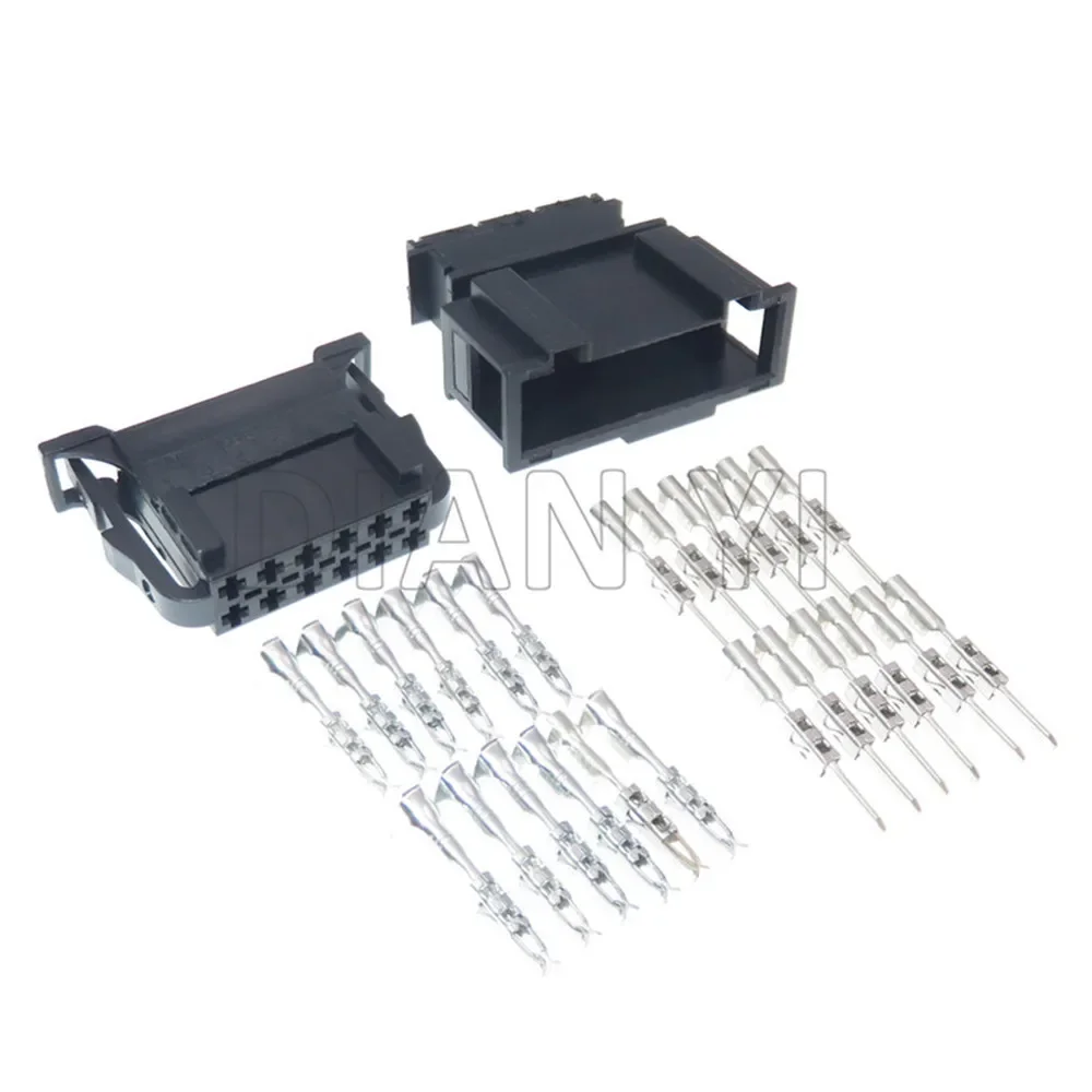 1 Set 12 Way AC Assembly Car Male Female Wiring Socket 3B0972736 3B0972726 6Q0972736 6Q0972726 Auto Accessories For Audi VW