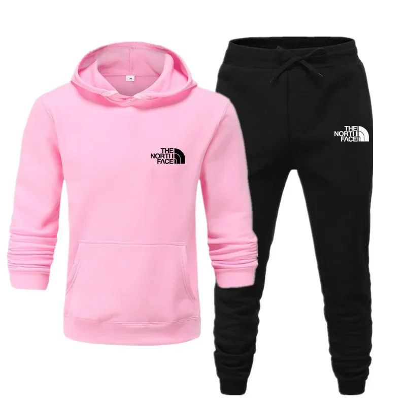 2024 Autumn New print Men's Women Fashion Casual Tracksuits Outdoor Fitness Jogging Hooded Sets Sports Luxury Hoodie+Pants Suit image 5