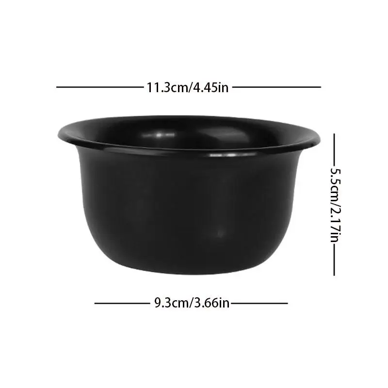 

Shaving Cream Bowl Deep Design Shave Cup Plastic Container Soup Storage Bowl Sturdy Anti Slip Shaving Foaming Bowl Barber