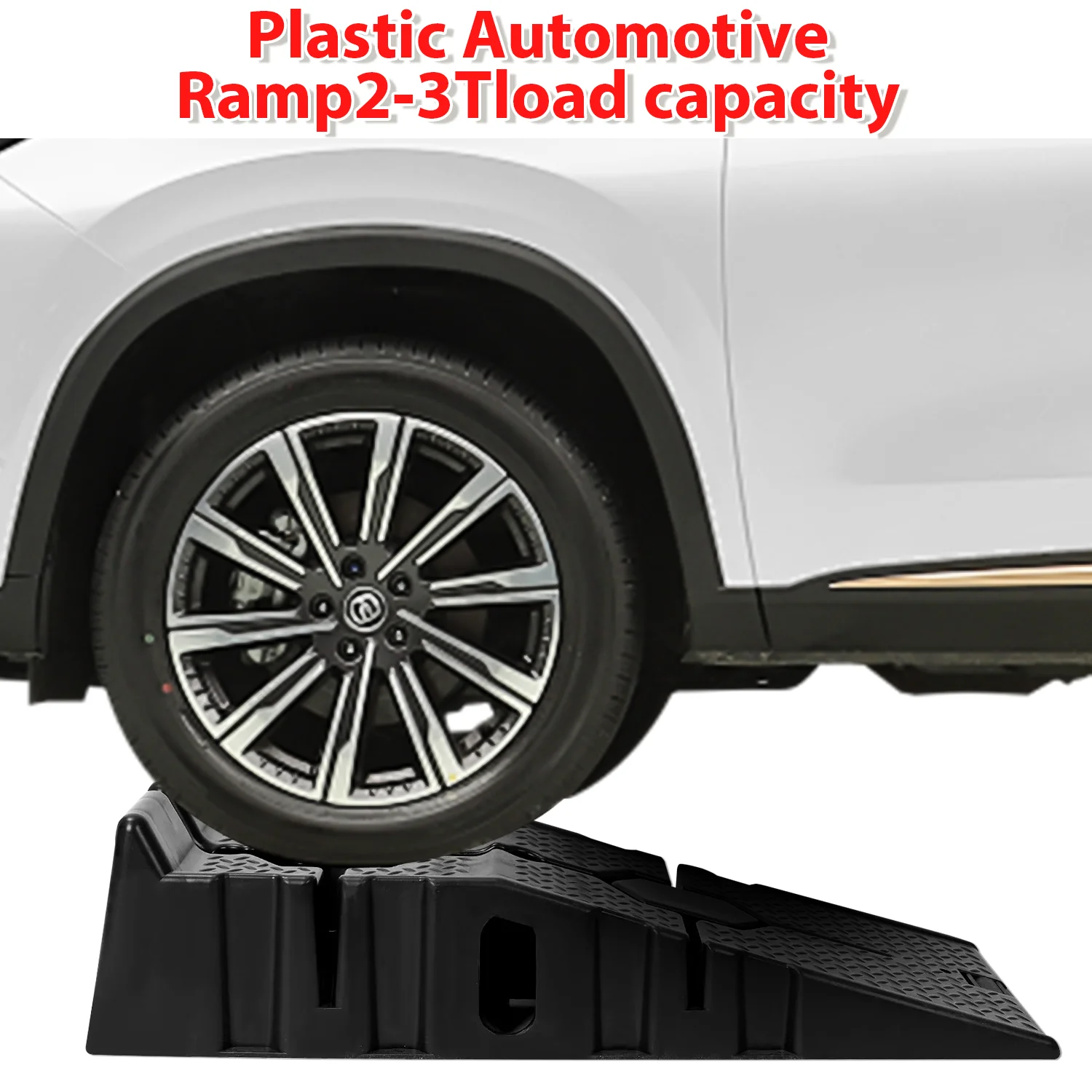 2-teilige Auto-Rampe 3T, 90cm Lang, Rutschfeste Arbeitsrampe für Ölwechsel, Reparatur und Wartung – Detail 9