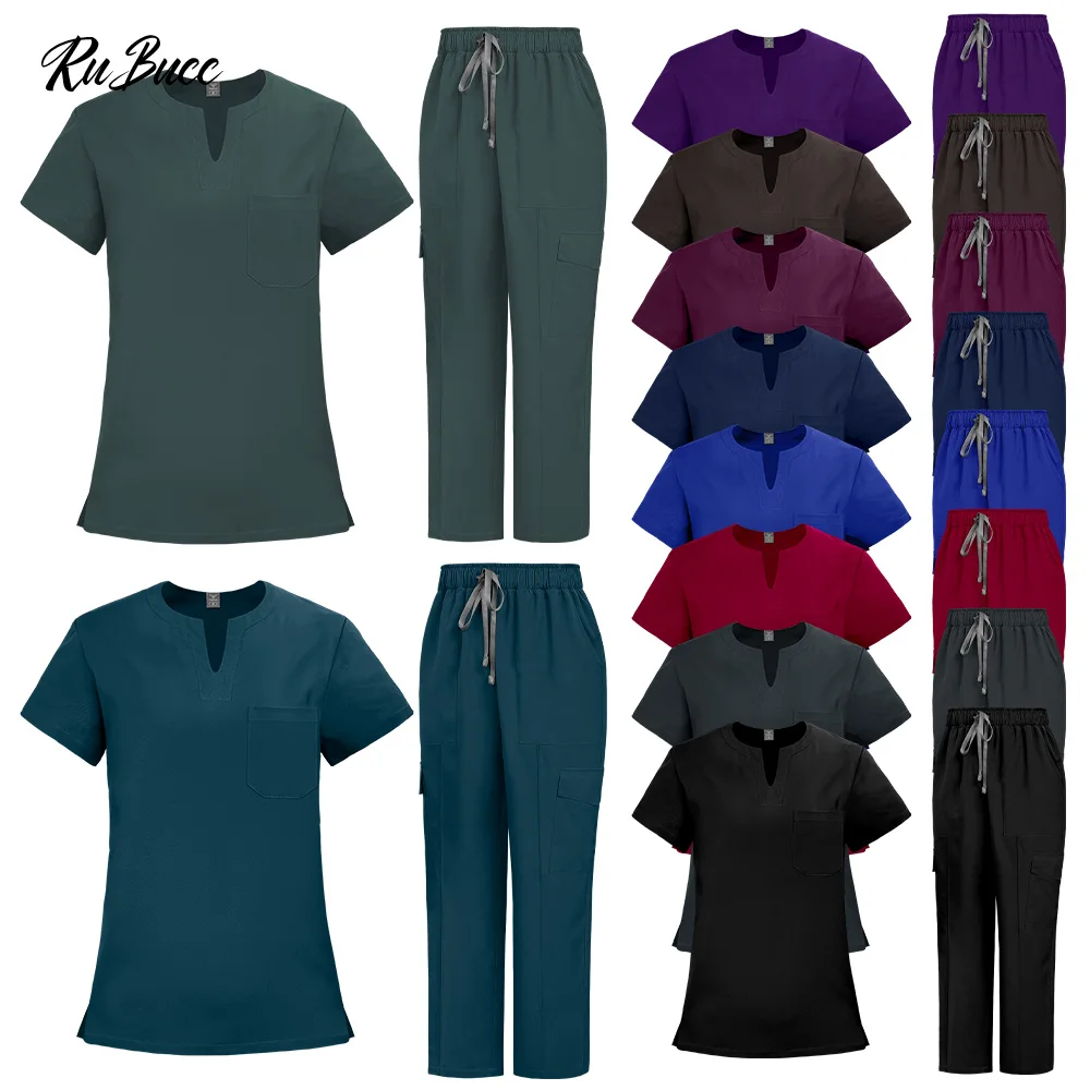 Uniformes de Spa de haute qualité, vêtements de travail pour soins infirmiers, vêtements de travail multicolores pour pharmacien, ensembles d'uniformes médicaux pour femmes