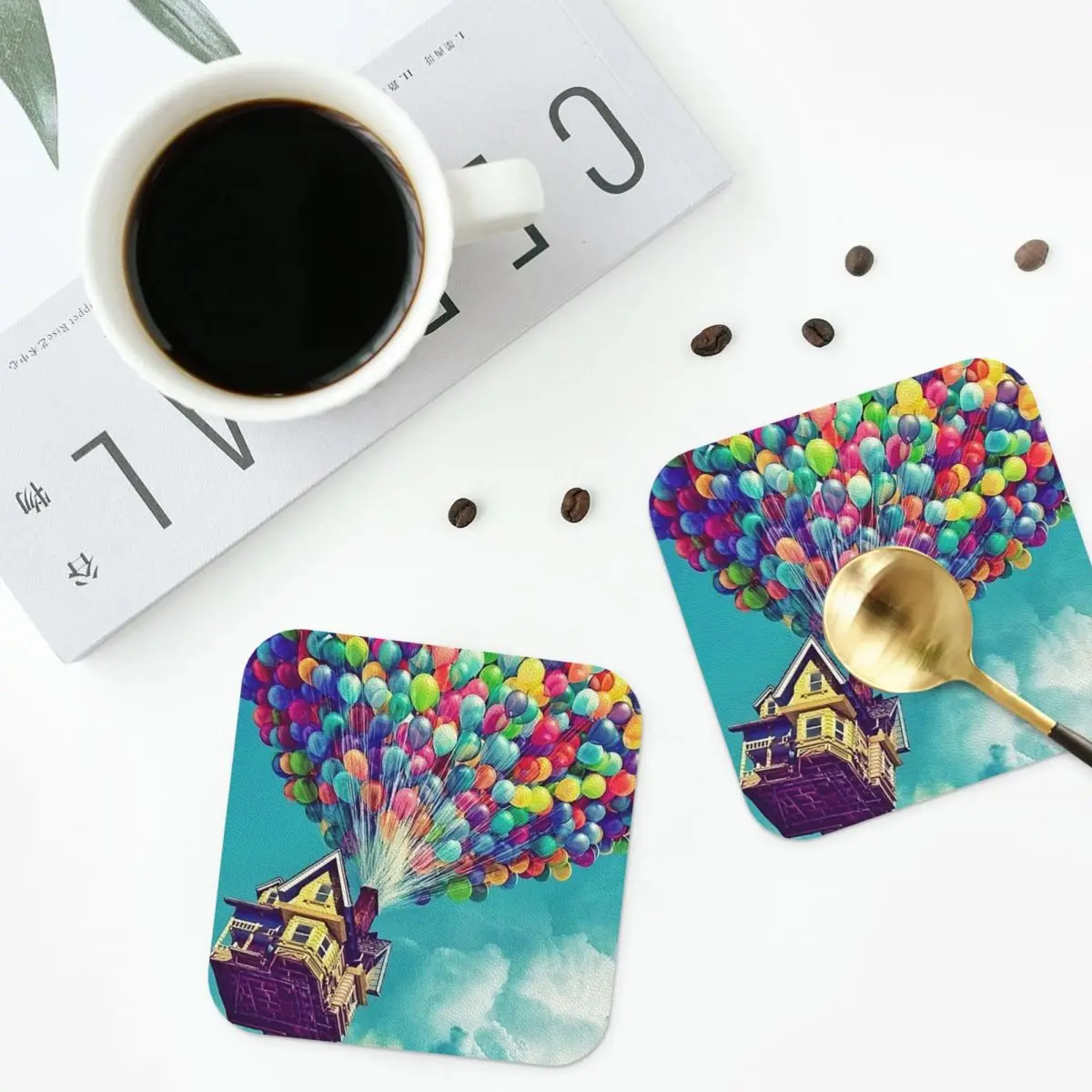 Flying Home Coasters Kitchen Placemats Non-slip Insulation Cup Coffee Mats For Decor Home Tableware Pads Set of 4