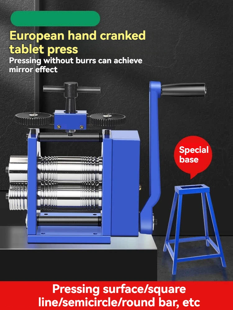 

Jewelry Rolling Mill Machine European Style Sheet Wire Semicircle Jewelry Press for Rolling Metal Pressing