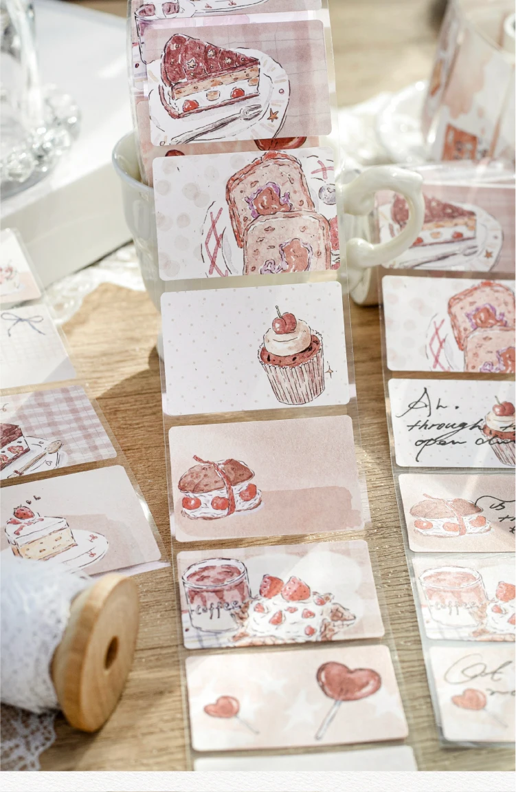 Journal GO 5cmx2m The Maiden's Hour Vintage Floral Sticker Tape Weißes Kraftpapier Dekorative Aufkleber für Scrapbooking Journal – Detail 8
