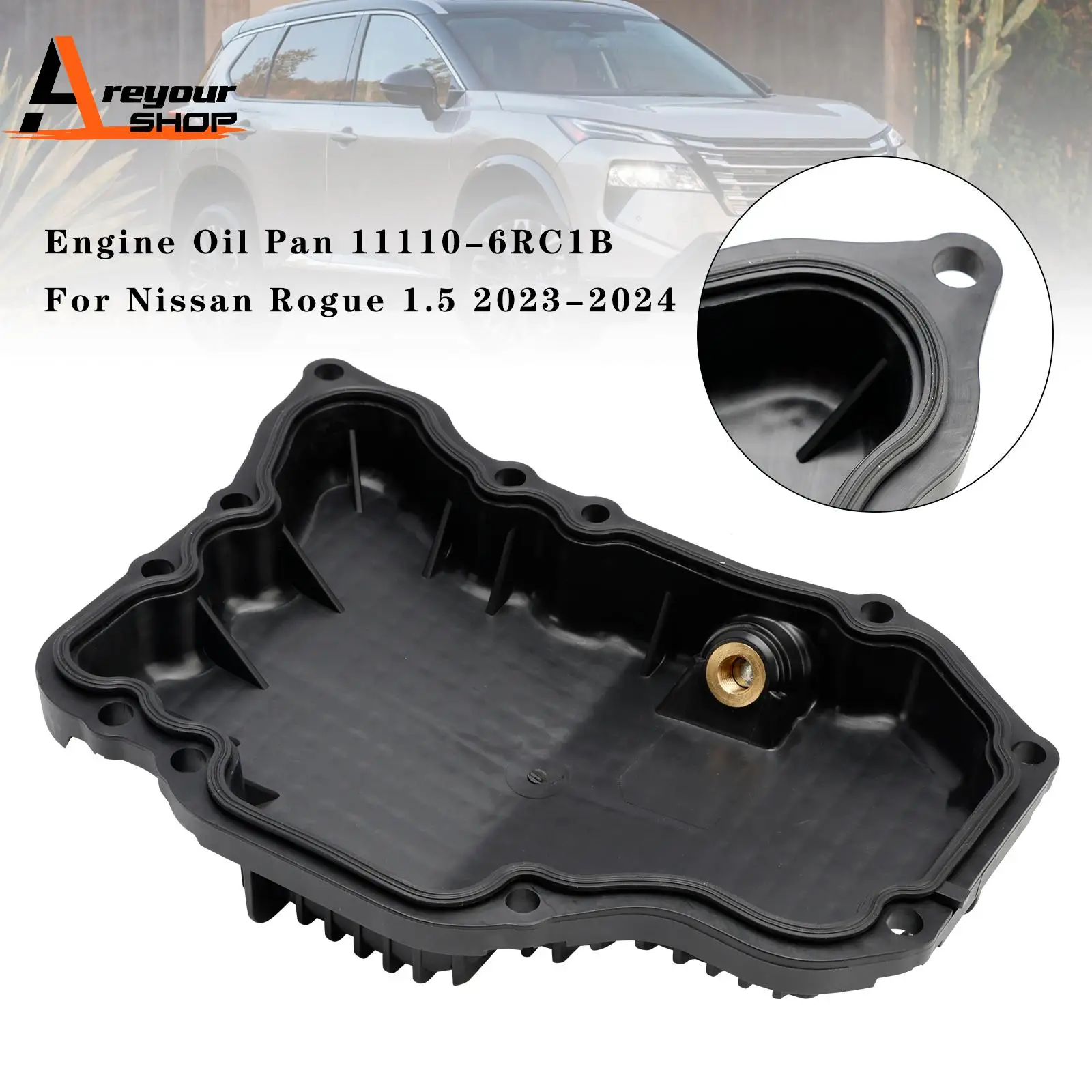 Engine Oil Pan 11110-6RC1B for Nissan Rogue 1.5 2023 2024