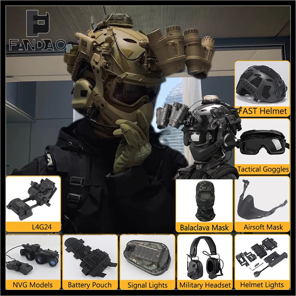 Tactical Helmet Set… - image