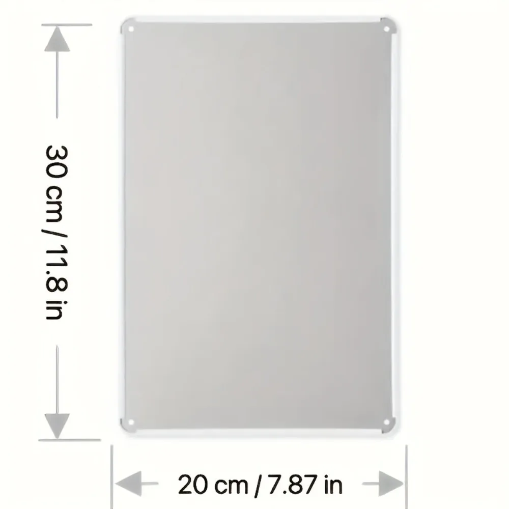 Customizable Multi-scene Metal Tin Wall Sign 20.32x30.48cm Personal Photo Modern Indoor Outdoor Hanging Decor No Electricity Req