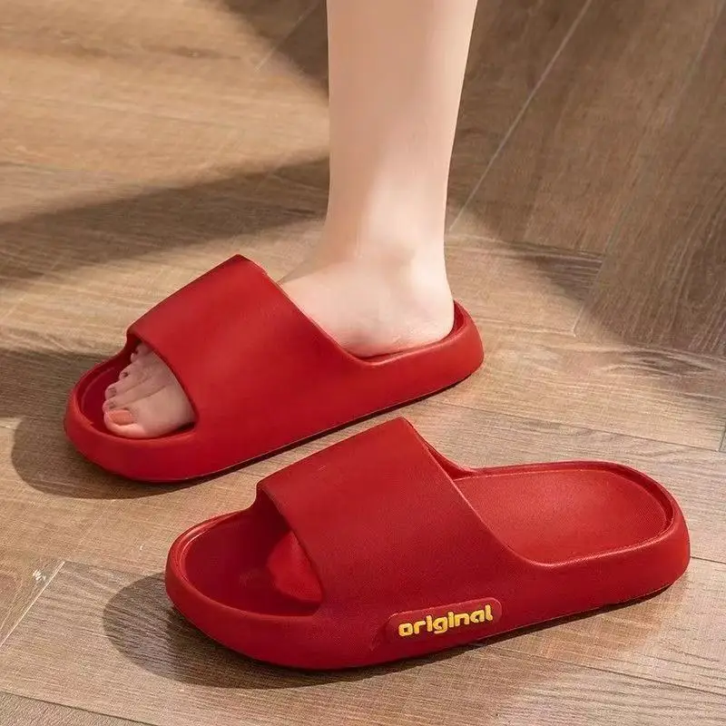 Fashion Summer Eva Slippers Summer Women Thick Soles Non-slip Home Indoor Outdoor Couple Slippers Bath Flip Flops image 6