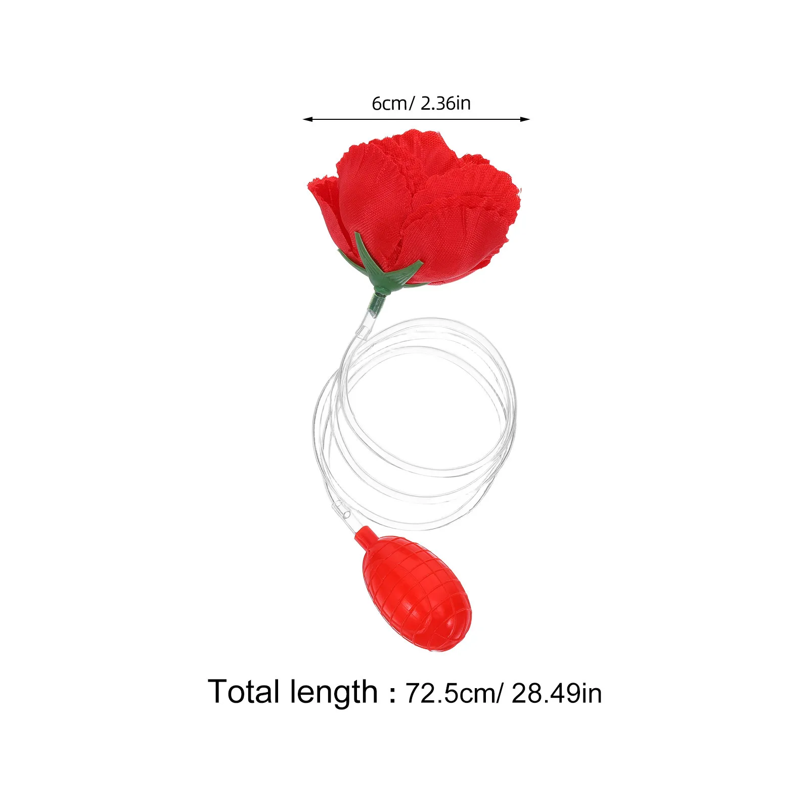 2 قطعة الكمامة الورد الدعامة رش المياه زهرة لعيد كذبة أبريل المزحة ألعاب الزفاف نكتة لوازم قابلة لإعادة الاستخدام حفلة خدعة أداة كوميديا