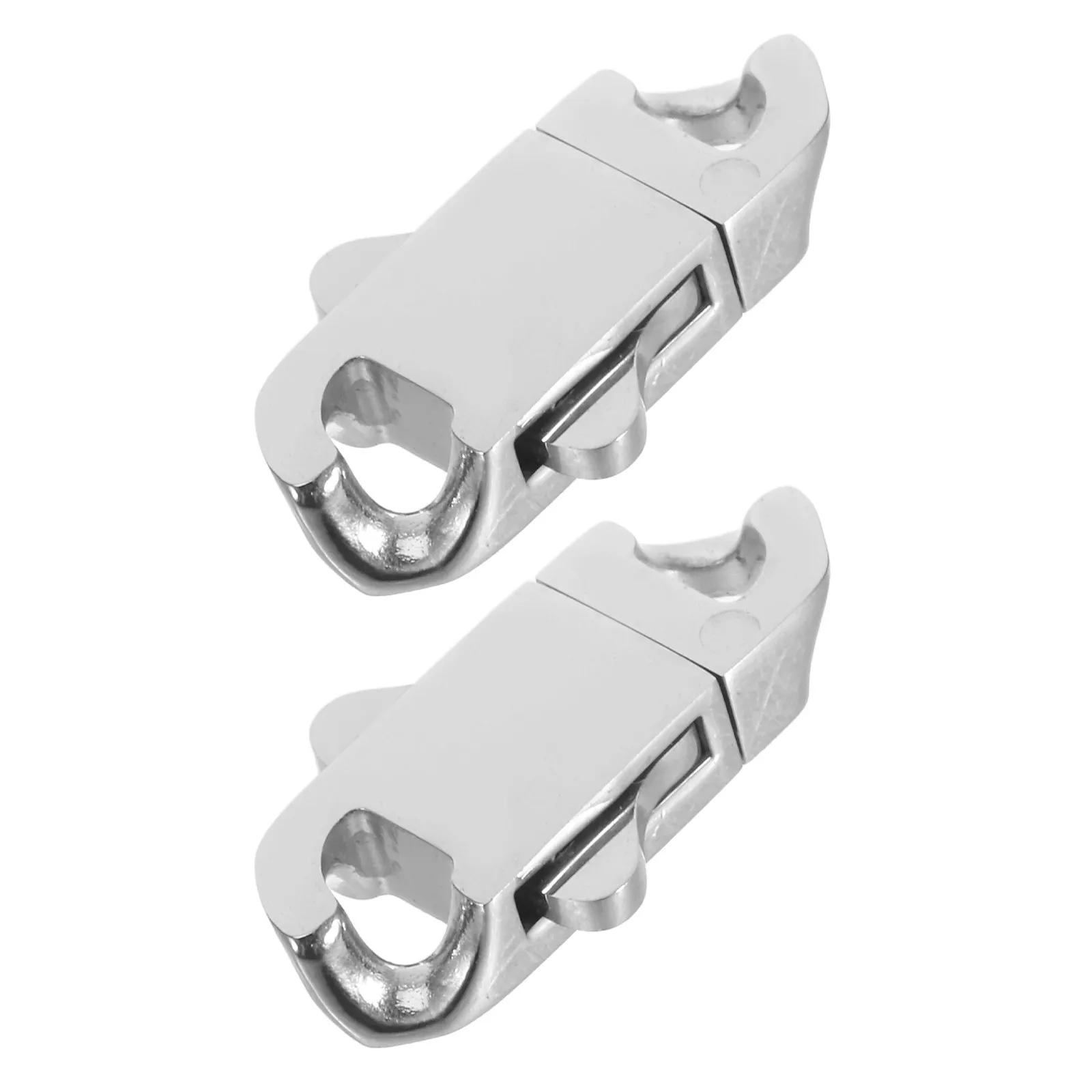 2Pcs Premium Stainless Steel Spring Snap Clasp for Chain Necklaces Bracelets Jewelry Making Strong Reliable Closure Polished