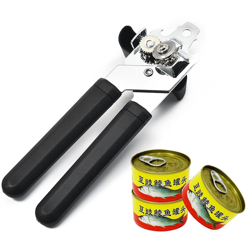 Stainless Steel Multifunctional Professional Manual Can Opener Craft Beer Grip Can Opener Bottle Opener Kitchen Gadgets