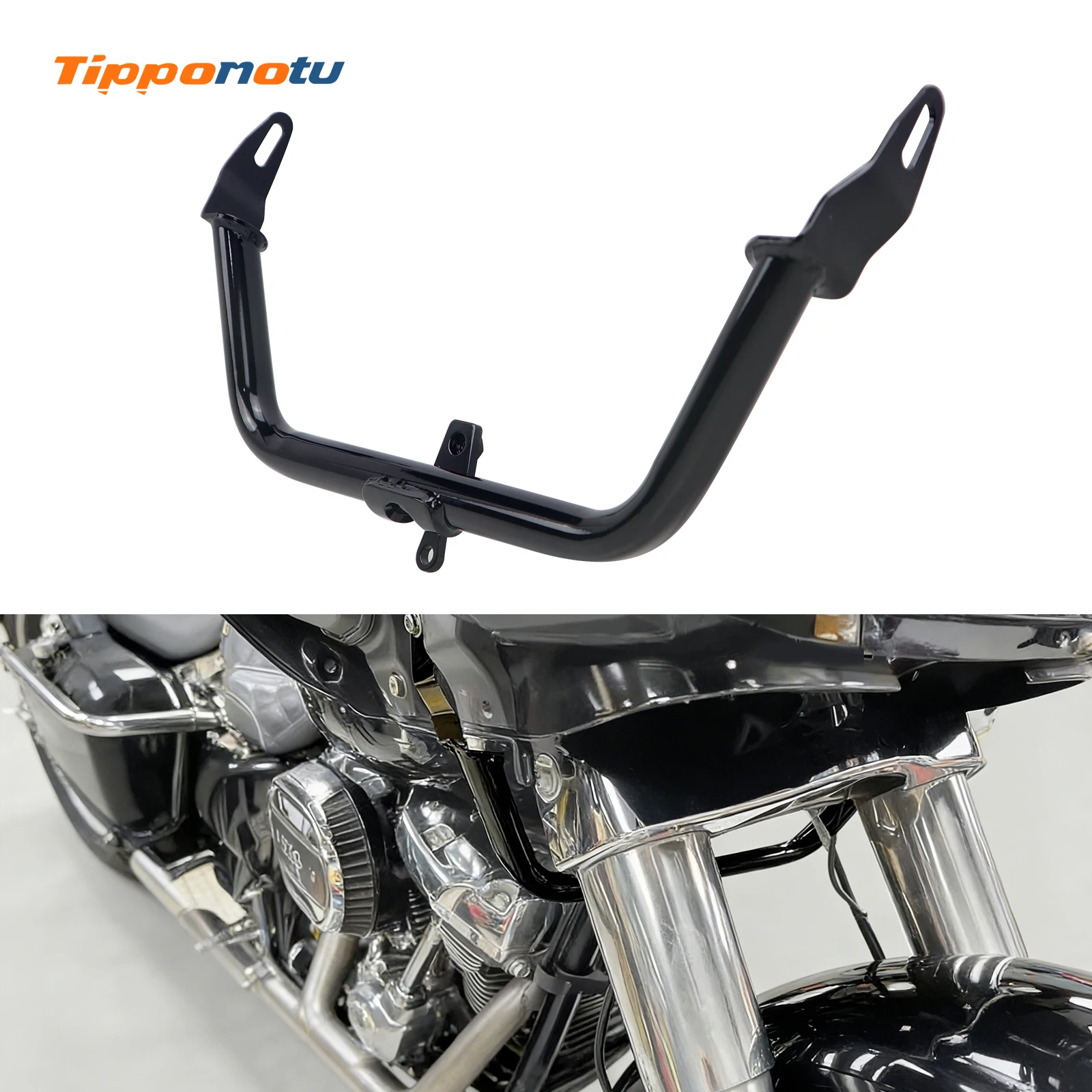 

TippoMotu Road Glide Black Replacement Fairing Mount Brackets Fits Harley 2015-2023 Road Glide Models