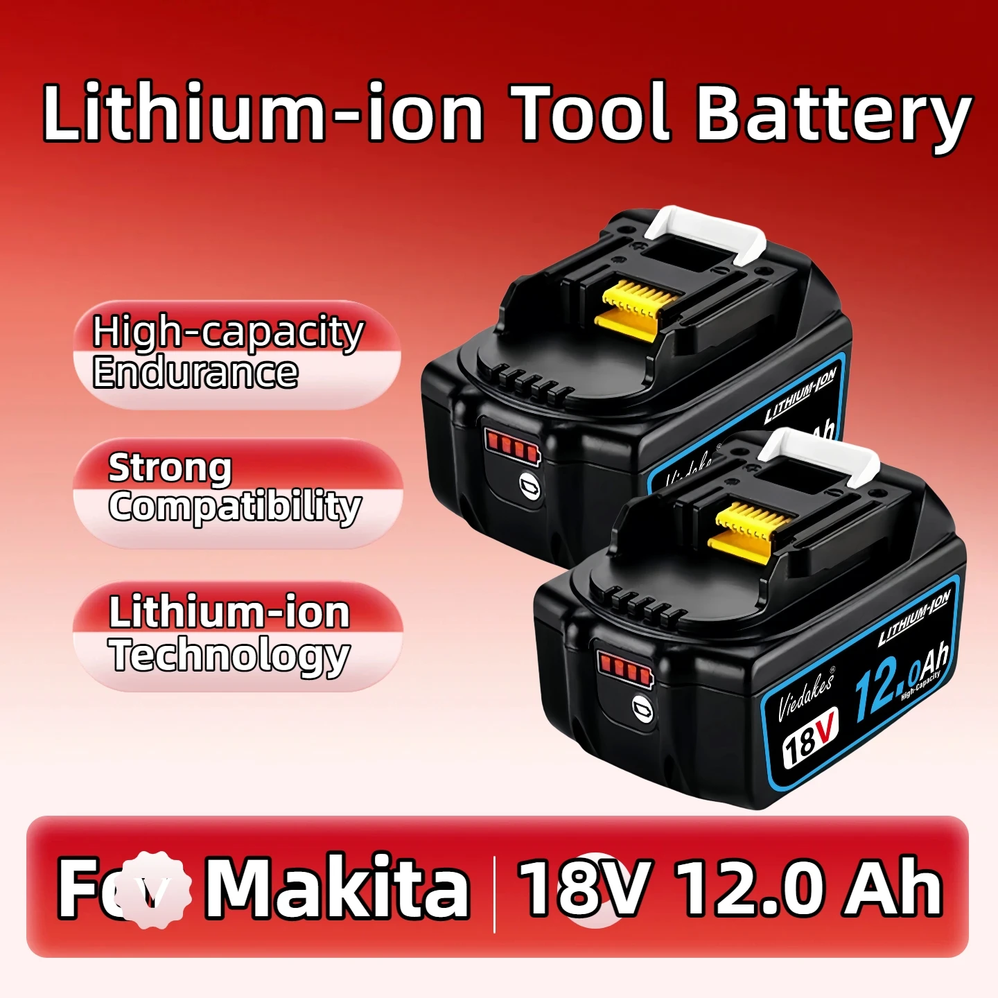 

Original for Makita 18V power tool lithium battery 6000mAh BL1860 large capacity EU CE certification 3 hours fast charge