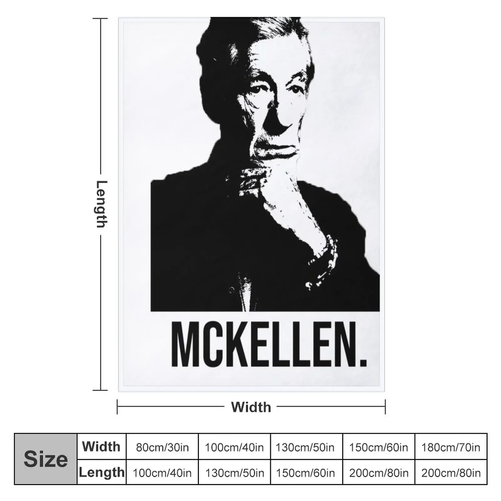 New Ian Mckellen Throw Blanket Summer Beddings Flannels Blankets