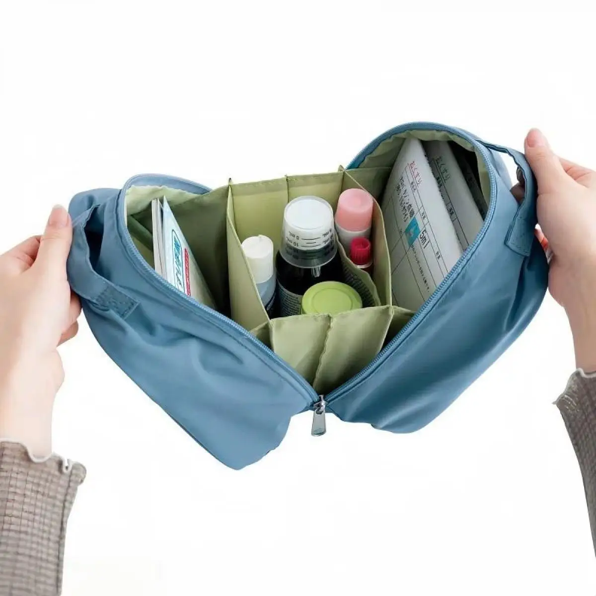 2025 ميفي Kawaii الكرتون حقيبة مستحضرات التجميل لطيف أنيمي أرنب متعددة الوظائف أحمر الشفاه حقيبة التخزين الفتيات الحلو حقيبة التخزين