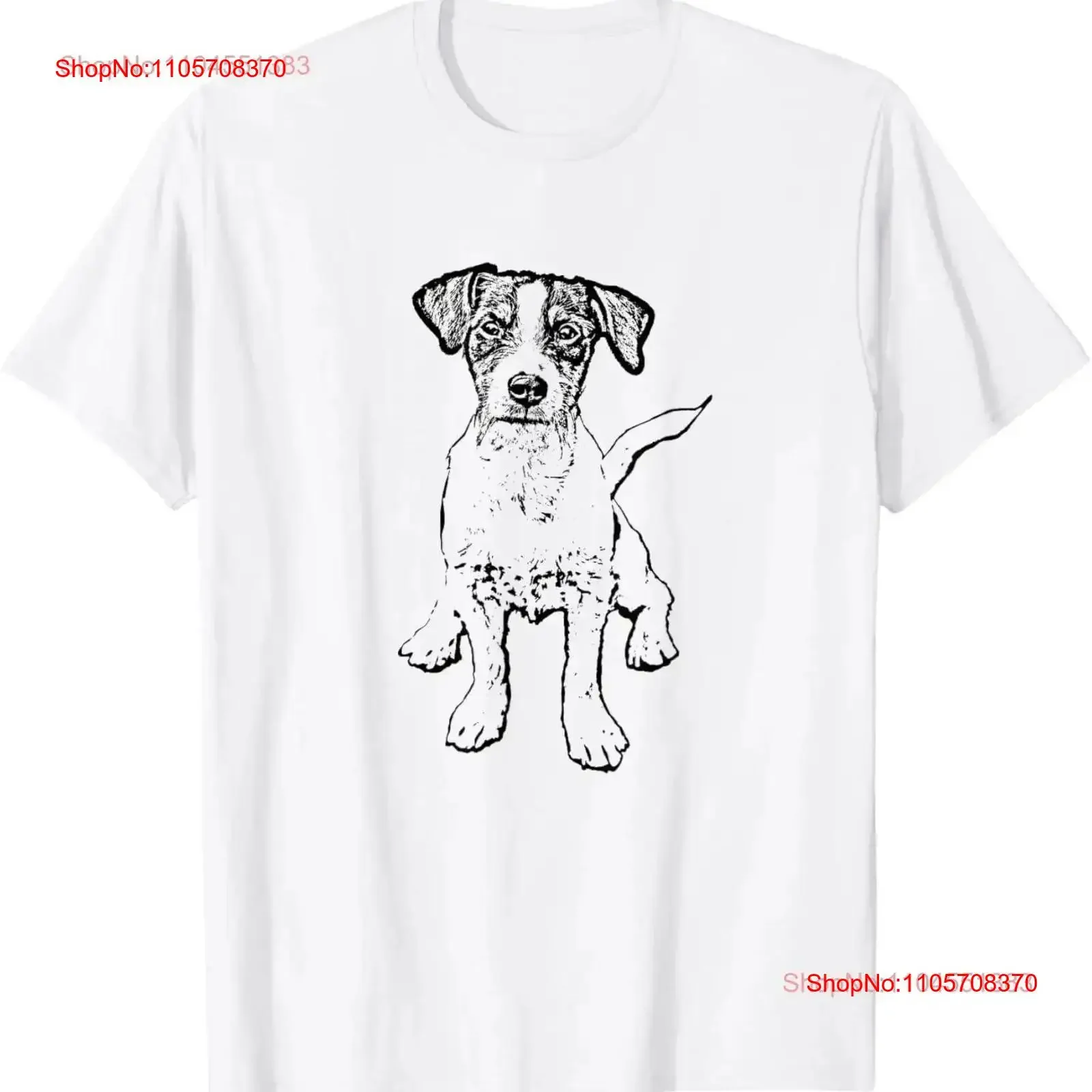 Jack Russell Terrier For Dog Mom Dad T Shirt vintage Washed graphic Casual fashion Soft Comfortable Slightly Stretched