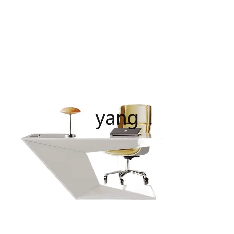 

YJQ Painted Boss Table Supervisor Combination Stylish White Creative President Desk