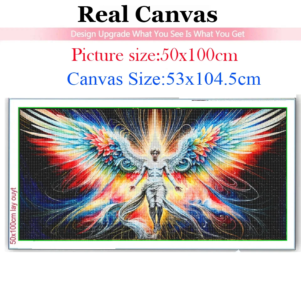 Fantasy Wing Angel Man DIY Diamond Painting Large Size Full Diamond Mosaic Embroidery Cross Stitch Kits Cartoon For Home Decor